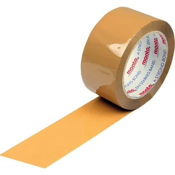 Lepicí páska monta PP lepicí páska 315, šířka 50 mm x 66 m, síla 57 µ, barva hnědá