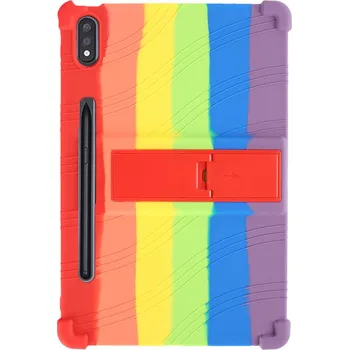 Pouzdro na tablet Silikonový Kryt Lenovo Tab P12 Pro - Barevné Barva: Duhová