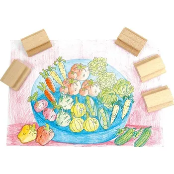 Dětské razítko Razítka- Zelenina (12 ks.)