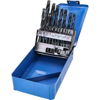 Vrták Sada vrtáků Silverline HSS 1-10mm 19ks 43360