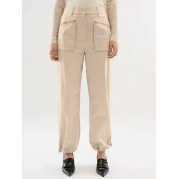 Karen by Simonsen Kalhoty z materiálu Maddie 10104748 Béžová Relaxed Fit 34