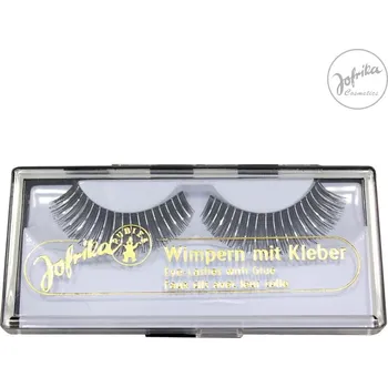 Karnevalový doplněk Jofrika Řasy s lep. - stříbrné 18050 - D