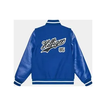 Pánské oblečení Tommy Hilfiger Bunda bomber KB0KB08879 D Modrá Regular Fit 12Y