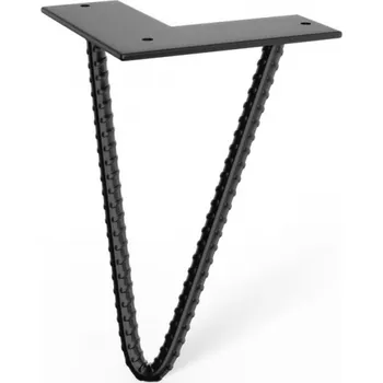 Nábytkové kování Interex design Nábytková noha ROXO Mini / Černá matná 200 mm