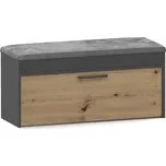 Botník PARMA antracit/dub artisan