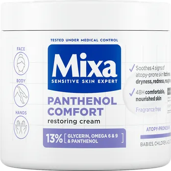 Tělový krém Mixa Panthenol Comfort Restoring Cream obnovující tělový krém pro pokožku se sklonem k atopii 400 ml