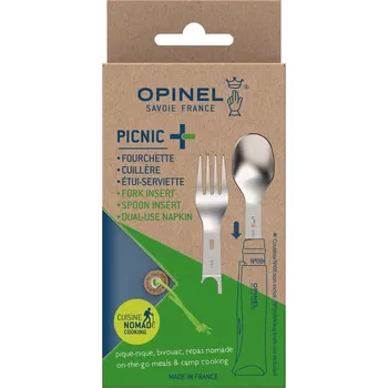 multitool Set Opinel Picnic+ (lžíce, vidlička, ubrousek - bez nože)