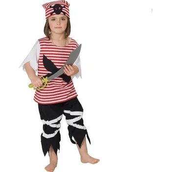 Karnevalový kostým Rubies Deutschland Dětský pirátský kostým - pirát pruhovaný - výška 140 cm