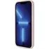Pouzdro na mobilní telefon Guess PU 4G Strass Triangle Metal Logo + Crossbody pro Apple iPhone 15 Pro Max růžové