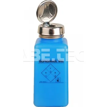 ESD ESD dávkovací lahvička One-Touch durAstatic®, modrá, nápis "IPA" - 101006082