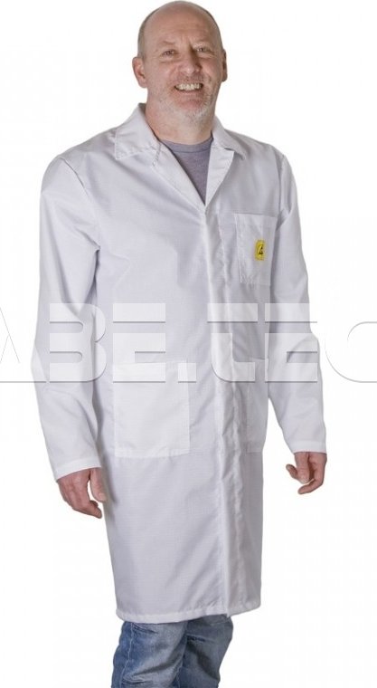 ESD laboratorní plášť, bílý, velikost M, 72152 - 101006300