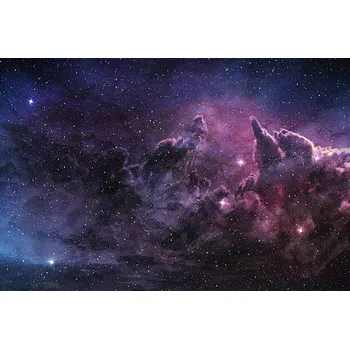Plakát Plakát, Obraz - purple nebula and cosmic dust, ClaudioVentrella
