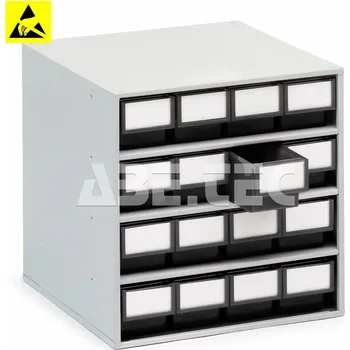 Skříňka na nářadí Skříňka na zásobníky 1640 ESD, antistatická - 101000624