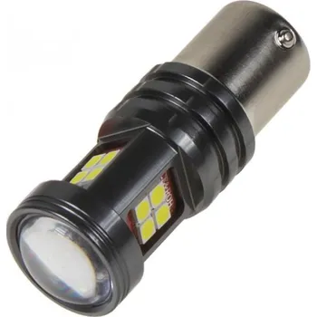 Autožárovka LED BAU15s bílá, 12-24V, 15LED/2835SMD