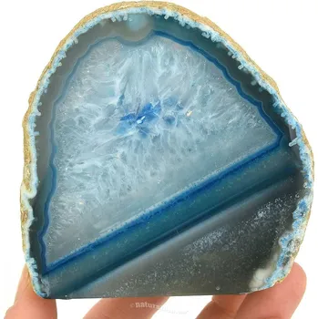 Svícen Svícen achát modrý barvený 662g