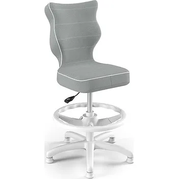 Entelo Dětská ergonomická židle k psacímu stolu ŠEDÁ Zvolte rozměr: dítě 119 - 142 cm (výška stolu 68 - 81 cm)