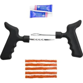 Sada na opravu pneumatiky Oprava bezdušových pneumatik (lepení+knoty)