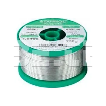 Páječka Trubičková pájka Sn99Cu1 Flowtin, Kristall 400 (Ø1,0mm, 250g) - 104000375