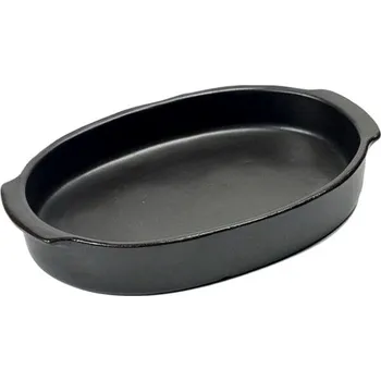 Serax Zapékací miska oválná Pure 3 l, černá
