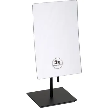 Kosmetické zrcátko jednostranné na postavení, 210x130 mm, černé 116201310