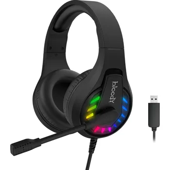 Sluchátka A4Tech Bloody G230, sluchátka s mikrofonem, ovládání hlasitosti, černá, herní sluchátka, U (G230-BK)