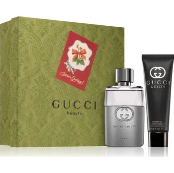 Kosmetická sada Gucci Guilty pour homme Dárková sada, Toaletní voda EDT 50ml+ sprchový gel 50ml