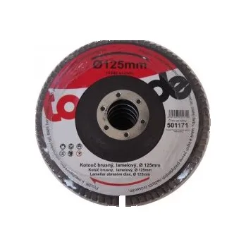 Brusný kotouč TOPTRADE kotouč brusný, lamelový, zrnitost 40, 115 x 22,2 x 2 mm 501172