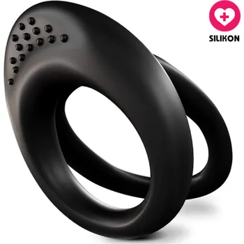 VšeNaSex.cz Silikonový erekční kroužek Dual Cock Ring