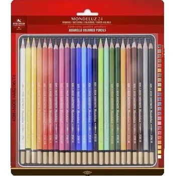 Kresba Koh-i-noor Kreslířská akvarelová sada 24ks Mondeluz 3724 blistr