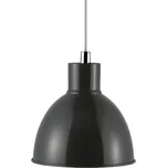 Nordlux Antracitově šedé kovové závěsné světlo Pop 22 cm
