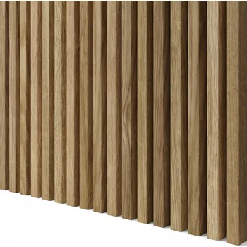 Lamele 3D Lamely ŠIROKÉ - DUBOVÁ DÝHA, 30 x 40 x 2750 mm Broušený - olejovaný