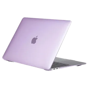 Pouzdro na mobilní telefon Barevný plastový ochranný průhledný kryt pro Macbook Pro 13,3" (A1706/A1708/A2159/A1989/A2251/A2289/A2338) Barva: Fialová