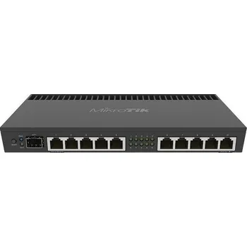 Síťový prvek MikroTik RouterBOARDRB 4011iGS+RM, quad-core 1.4GHz CPU, 1GB RAM, 10x LAN, 1x SFP+, vč. L5 licence