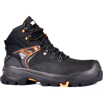 BASE FORTREX T-REX MID/T-WALL S3 B1601 / Bezpečnostní kotníková obuv S3 - černá/oranžová 44