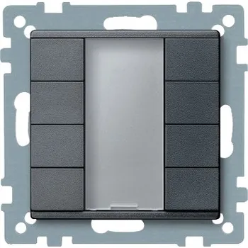 Elektrická zásuvka SCHN MTN627814 KNX tlač. panel 4-násobný plus, Antracit, System M RP 0,08kč/ks