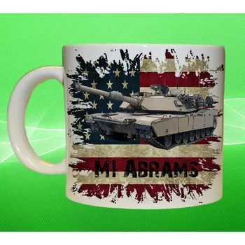 hrnek s tankem M1 Abrams 550ml (army hrnek vojenský hrneček)