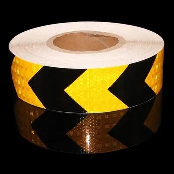 Lepicí páska Reflexní páska 25m oranžová s šipkou - samolepící (AKCE - Reflexní pásky, barva oranžová s šipkou , 25m x 5cm)