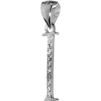 Přívěsek Argento 84920 Stříbrný přívěsek - písmeno I, čiré kulaté zirkony