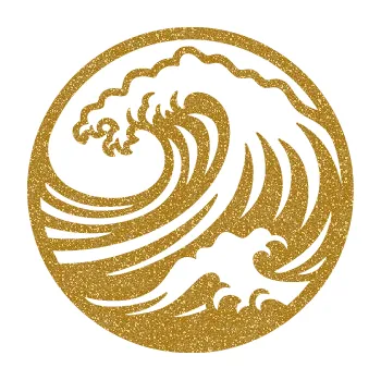 Samolepící dekorace Krajina moře 002 levá motiv vlny (92 - Ultra Metalic zlatá) SAMOLEPKA NA AUTO, NÁLEPKA, FÓLIE, POLEP, TUNING, VLASTNÍ TEXT, TISK, AUTOSAMOLEPKY.cz, POLEPY, OBRÁZEK, LOGO, 3D STICKERS