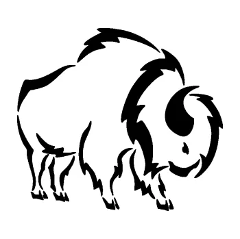 Samolepící dekorace SAMOLEPKA Bizon 001 pravá (01 - černá) NA AUTO, NÁLEPKA, FÓLIE, POLEP, TUNING, VLASTNÍ TEXT, TISK, AUTOSAMOLEPKY.cz, POLEPY, OBRÁZEK, LOGO, SAMOLEPKY