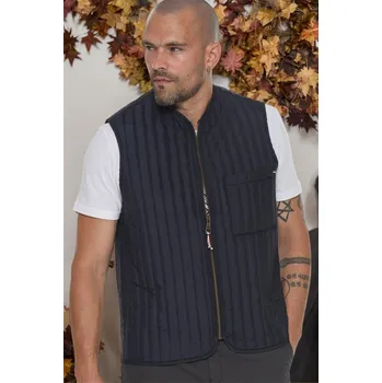 Pánská vesta Y8611 DEWBERRY MEN'S VEST-PLAIN NAVY BLUE dewberry šedá 2580421