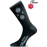 Lasting merino lyžařské ponožky SCK černošedé - L (42-45)