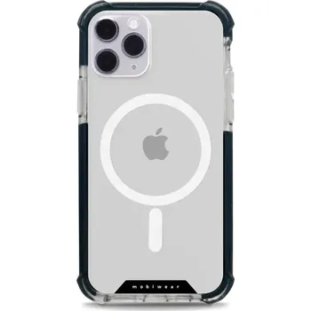 Pouzdro na mobilní telefon Odolný obal Mobiwear MagSafe Elite Bumper - Apple iPhone 11 Pro - D001D Čiré (Odolný kryt, pouzdro, obal Mobiwear Elite Bumper na mobil Apple iPhone 11 Pro - D001D Čiré, materiál Plast + TPU silikon + kov - zesílená ochrana telefonu, podpora MagSafe, kryt