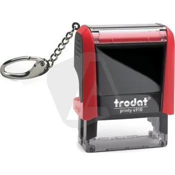 Trodat Razítko TRODAT Printy 4910, červená s přívěškem, otisk 26 × 9 mm