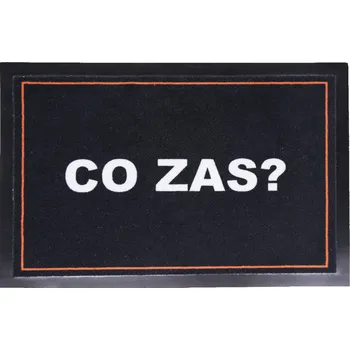 Koberec Rohožka Co zas 40x60 cm - na ven i na doma, 40x60, černá, Mercury Flooring - 1 rok na vrácení + DOPRAVA ZDARMA k Vám i zpět