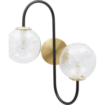 Stojací lampa Mauro Ferretti Visící lampa ze skleněných koulí a kovu