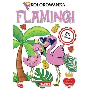 První čtění Kolorowanka z naklejkami Flamingi - praca zbiorowa