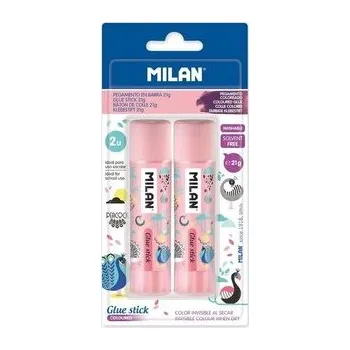 Set školních potřeb Klej w sztyfcie 21g róż 2 szt. MILAN