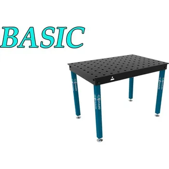 Dílenský stůl GPPH Svařovací stůl BASIC (12mm) bez bočnic - 1200x1000mm - díry o průměru 16mm, mřížka 50x50mm, nohy s kolečky