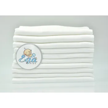 látková plena Ega Kids TETRA pleny LUX 80x80cm (10ks) - bílé